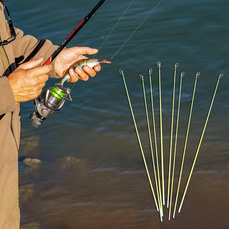 Fishing Rod Building Kit - 5Pcs 42CM Boat/Raft Rod Tip Spare