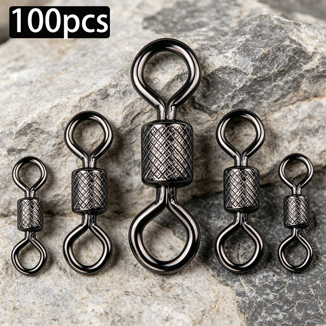 100pcs/box Fishing Swivel 1#-1 - огляд і ціна Fishing Rod Case