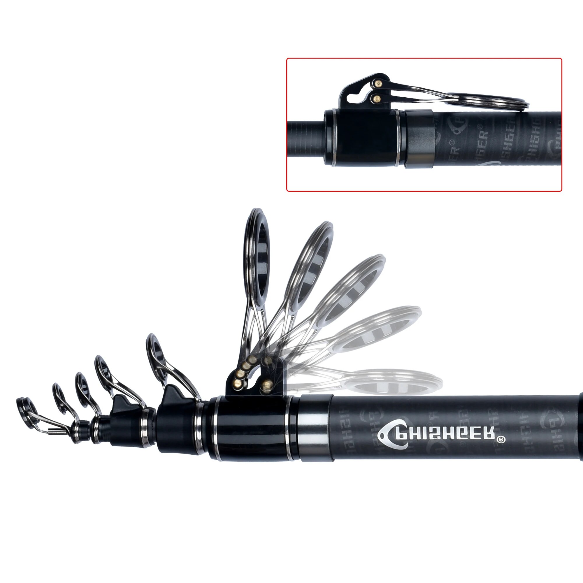 PHISHGER Telescopic Surf Spinn - огляд і ціна Fishing Rod Surf