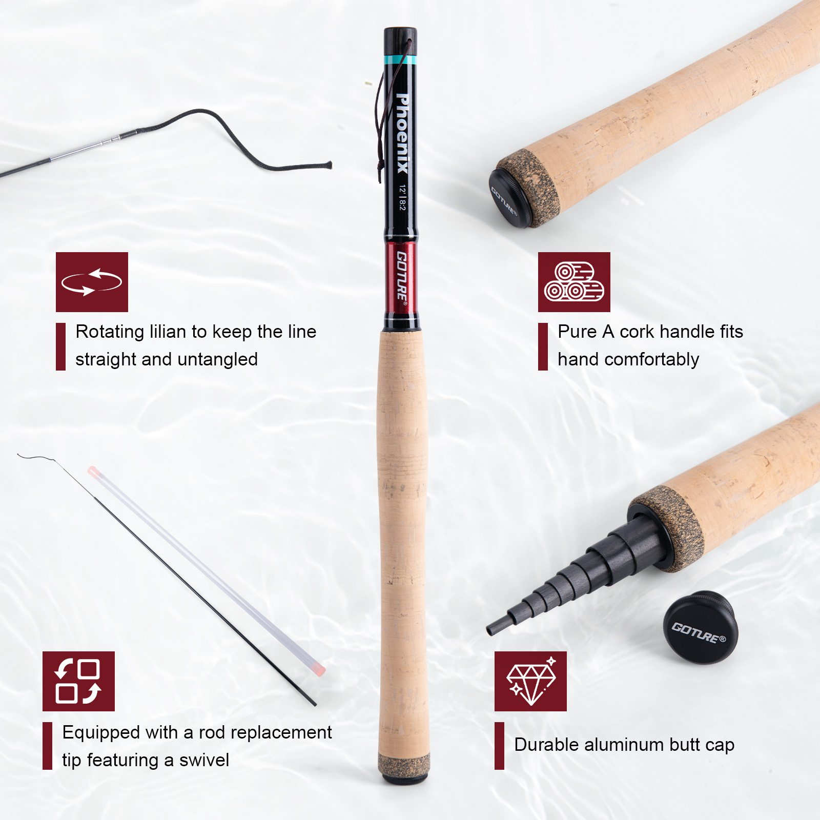 Goture Fishing Rod Combo Fly F - огляд і ціна Fishing Rod Fly