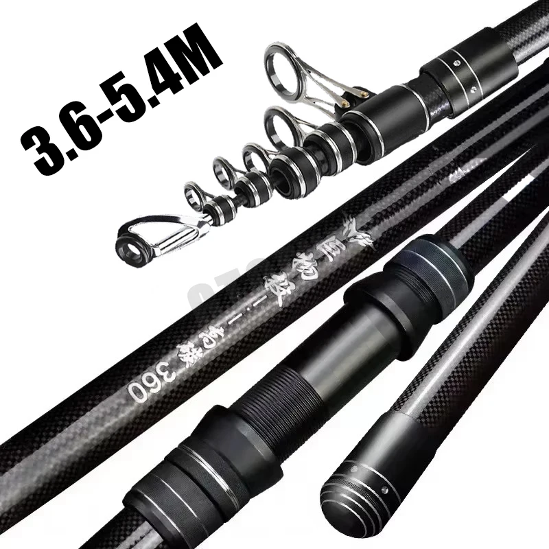3.6m 4.5m 5.0m 5.4m Telescopic - огляд і ціна Fishing Rod Surf