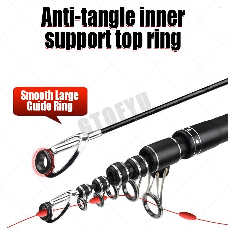 3.6m 4.5m 5.0m 5.4m Telescopic - огляд і ціна Fishing Rod Surf