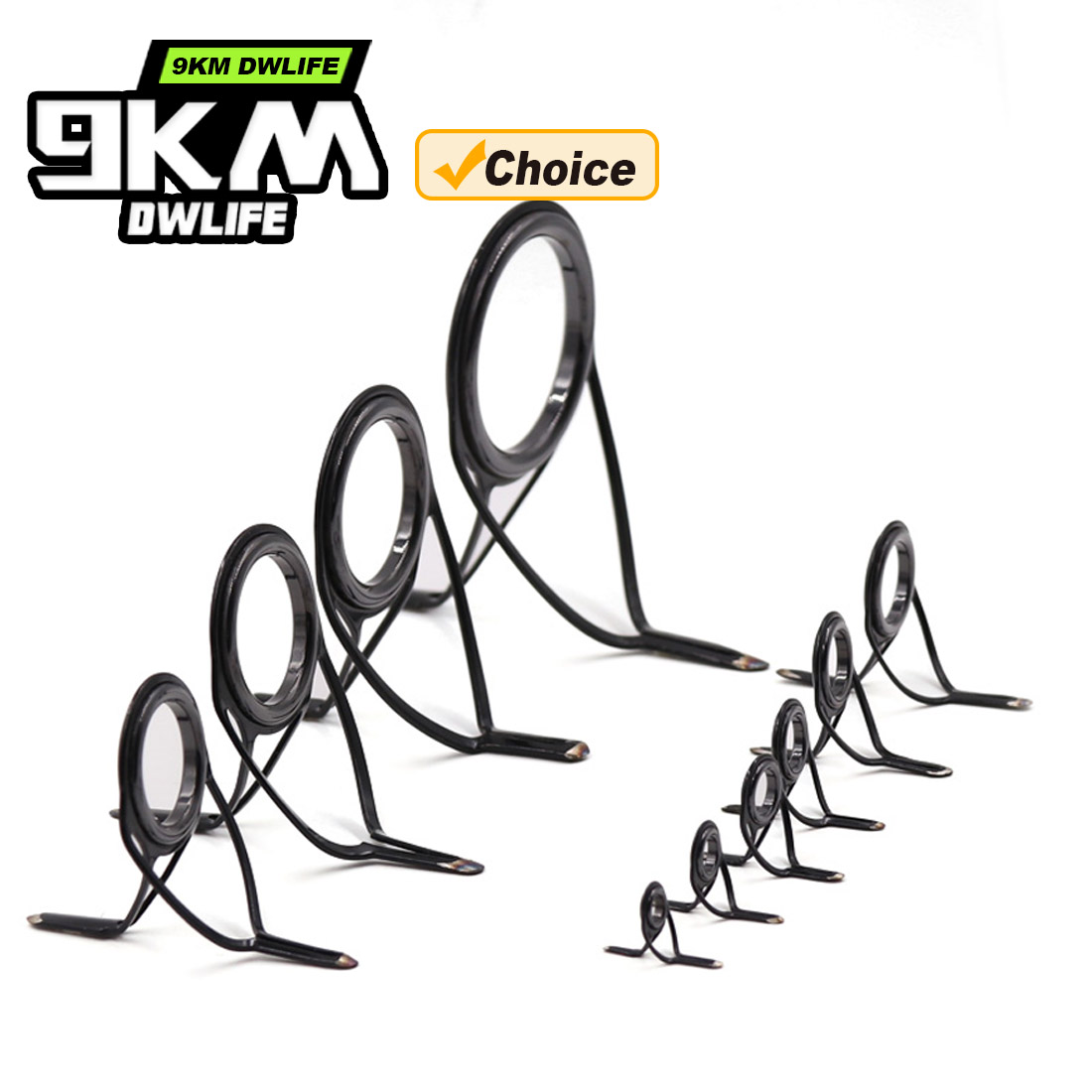 9KM OB Curved Rod Guide Kit 10 - огляд і ціна Fishing Rod Repair Kit