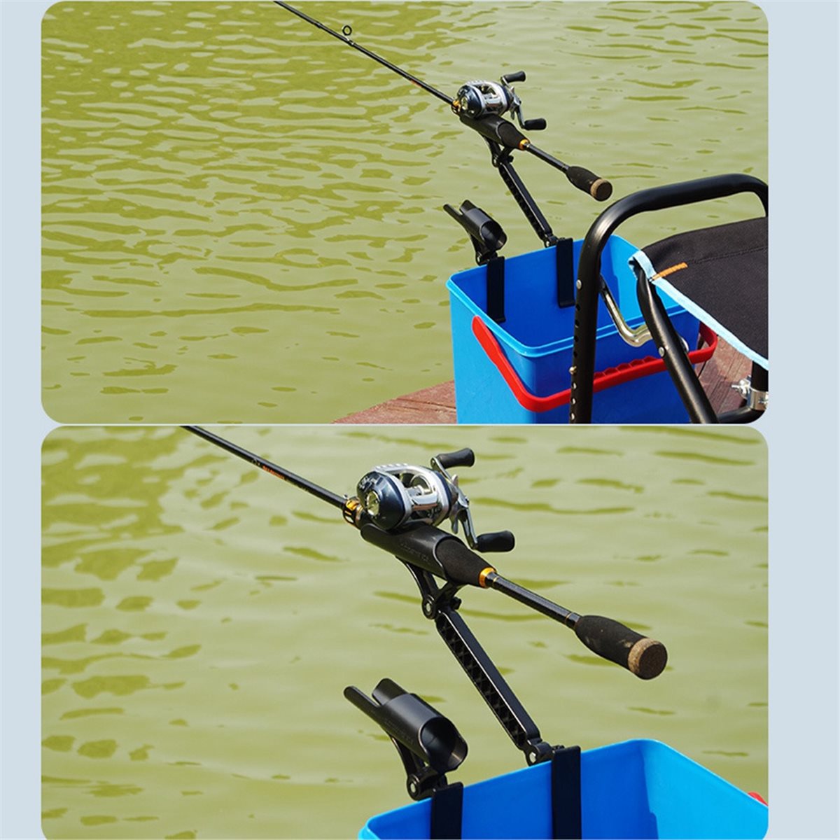 POPULAR-2pcs Adjustable Bucket - огляд і ціна Fishing Rod Ice