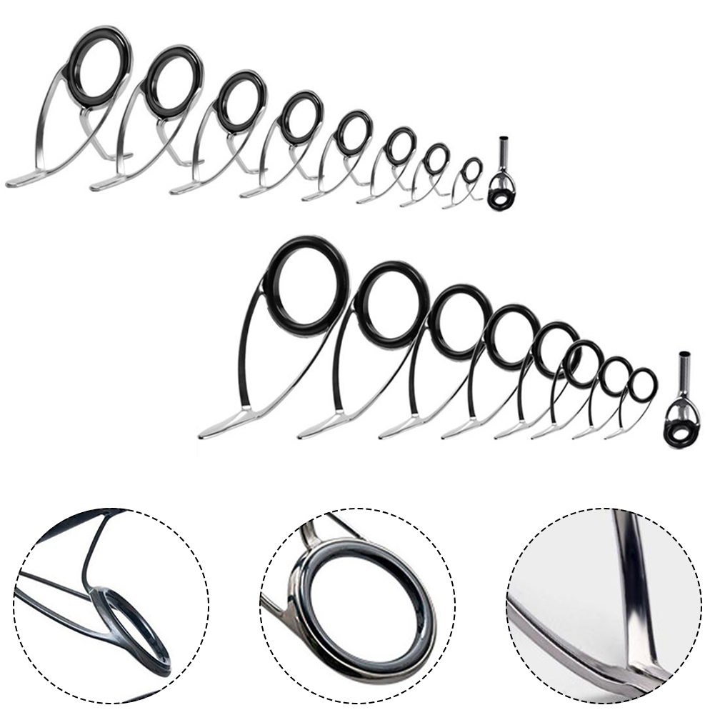 9 Pcs Fishing Rod  Guide Ceram - огляд і ціна Fishing Rod Repair Kit