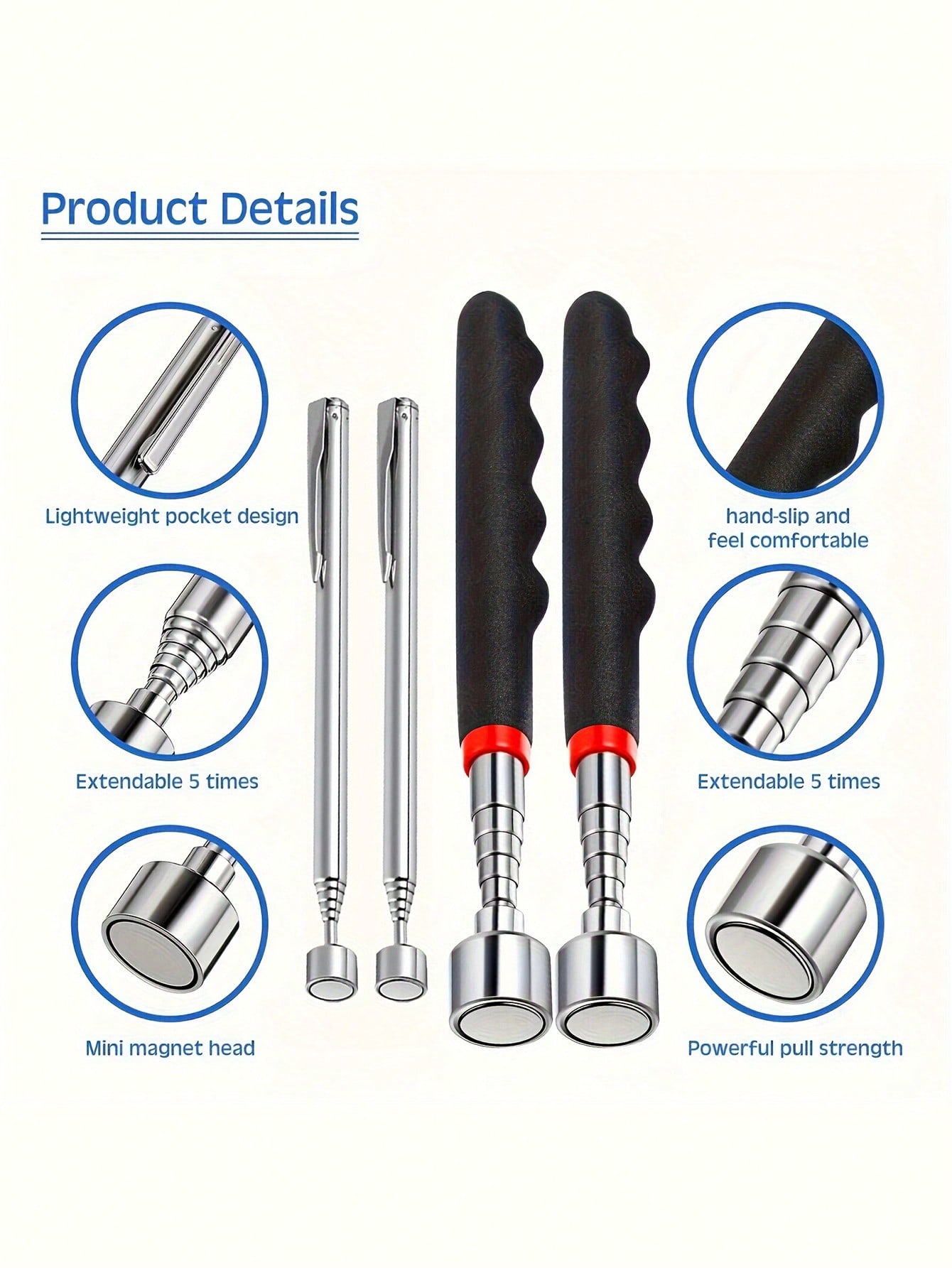 Retractable Magnet Pickup Tool - огляд і ціна Fishing Rod Telescopic