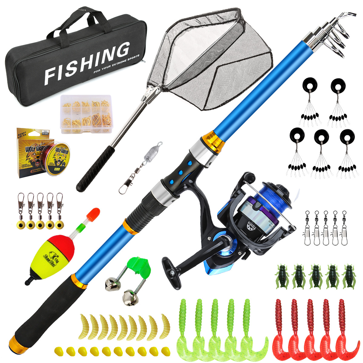 2.1-3.6M Telescopic Glass Fibe - огляд і ціна Fishing Rod Spinning