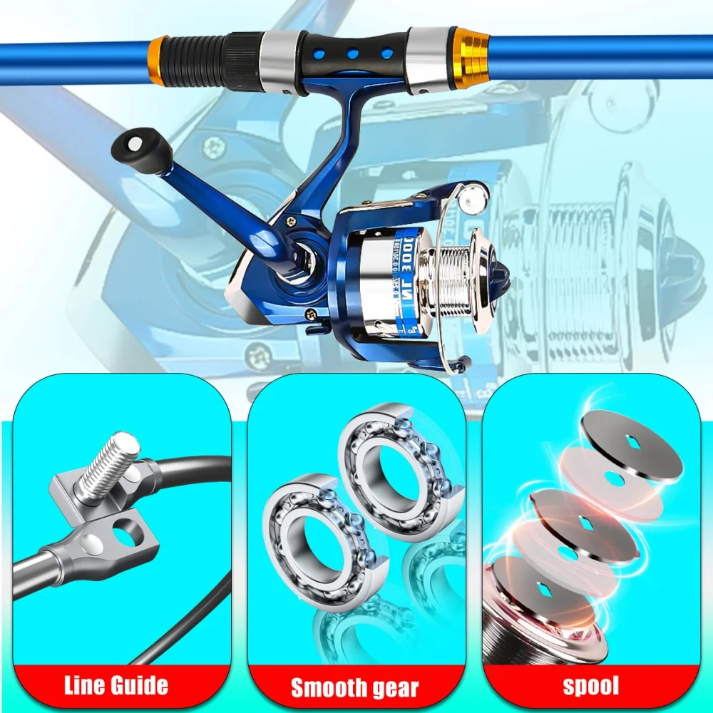 2.1-3.6M Telescopic Glass Fibe - огляд і ціна Fishing Rod Spinning