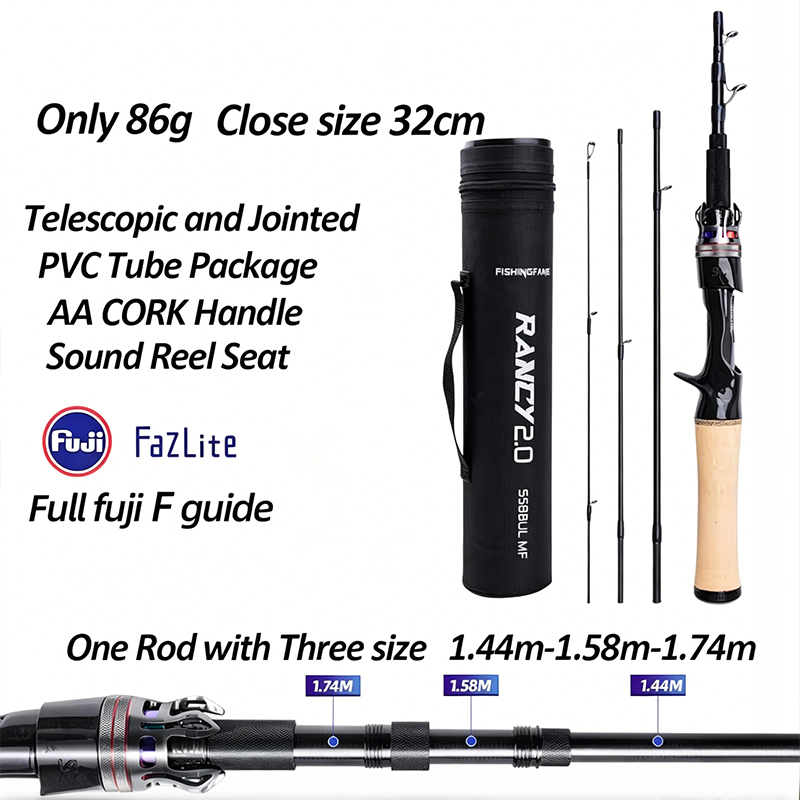 TRUVEX  Portable Telescopic Po - огляд і ціна Fishing Rod Spinning
