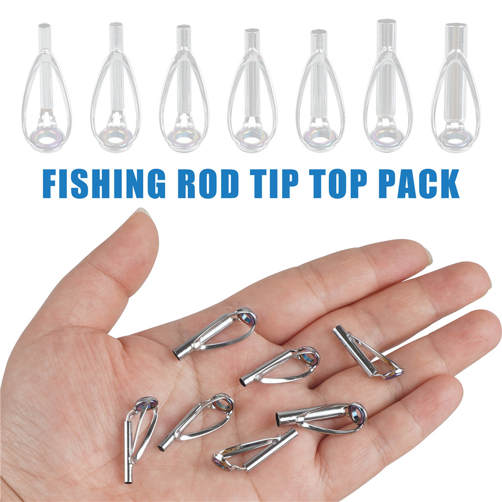 10Pcs Fishing Rod Guide Tips R - огляд і ціна Fishing Rod Building Kit
